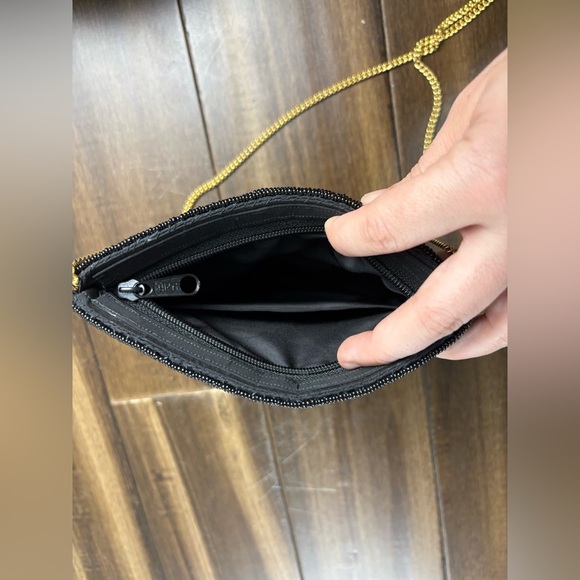 Black and Gold Beaded Crossbody Purse Chain Strap, y2k vintage 80s - Picture 6 of 9